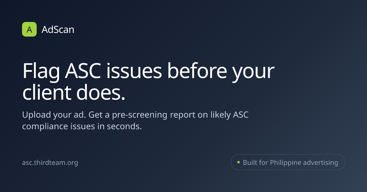 The ASC submission checklist for first-time advertisers — AdScan